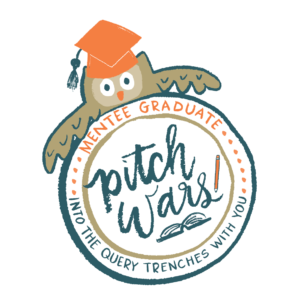 Illustration of PItch Wars owl mascot saying "mentee graduate"
